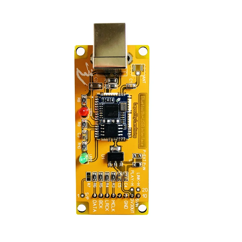 Nvarcher QCC5125 tarjeta USB Bluetooth, interfaz Digital de salida IIS Compatible con XMOS, Amanero italiano para DAC