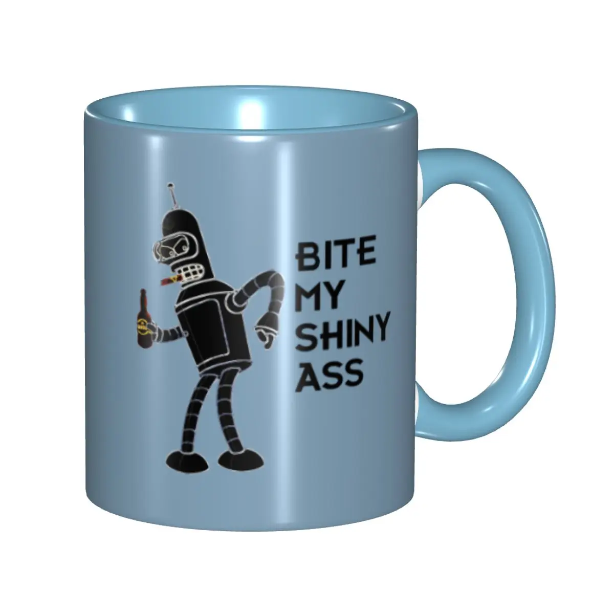 2025 Bite My Shiny Ass Futuramas Benders Bite My Shiny Ass Futuramas Benders Merch Mug Fun Coffee Cup