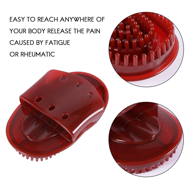 2PCS Soft Cellulite Body Massager Brush Glove Anti Cellulite Slimming Relaxing Scrub Massager Bath Spa