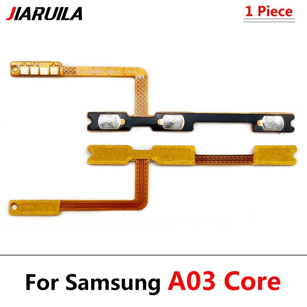 

10 Pcs For Samsung A03 Core Power Volume Button Flex Cable Side Key Switch ON OFF Control Button Repair Parts