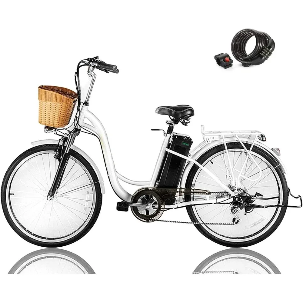 

Electric Bike for Adult,22MPH 45 Miles City Commuter,High Brushless Gear Motor,6-Speed GearElectric Bike,Bicicleta Electrica