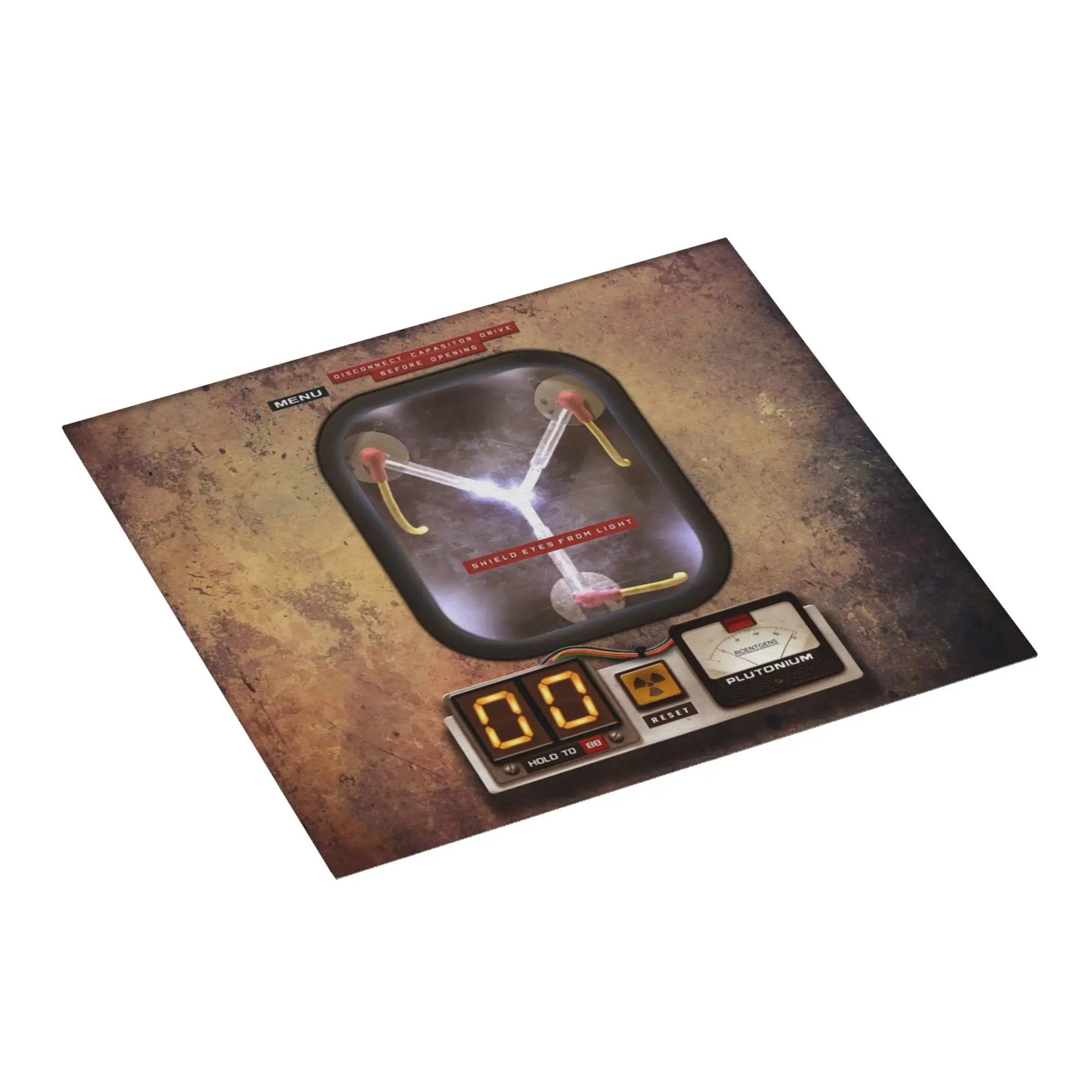 Steampunk Rustic Flux Capacitor Drying Mat For Kitchen Waterproof Oil Proof Reusable Back To The Future Countertop Protector Mat