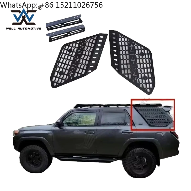 Factory Wholesale Auto Body Kit Storage Shelf Black Rear Window Shelf for 4 Runner