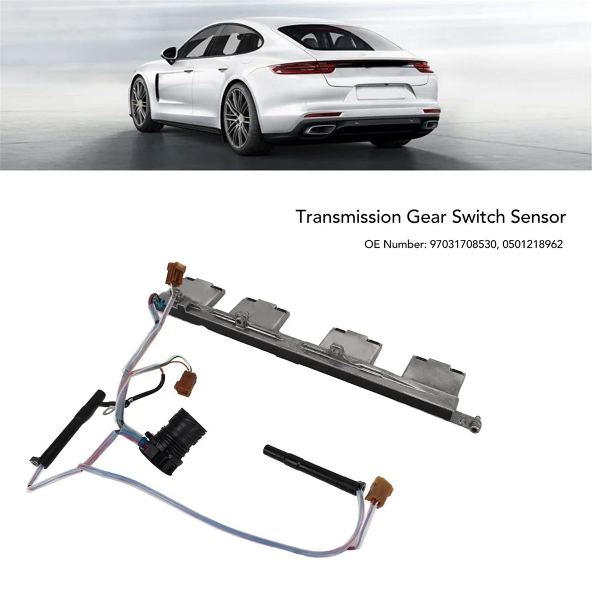 Sensor do corpo da transmissão do carro com unidade de controle hidráulica, Porsche Panamera 2010-2016, 97031708530