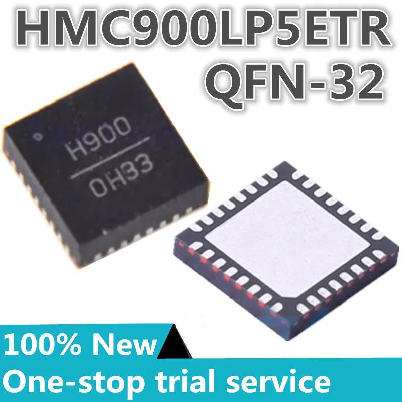 1-10PCS %New original HMC900LP5E HMC900LP5ETR silk screen H900 QFN-32 Frequency Low pass RF filter (RF) bandwidth