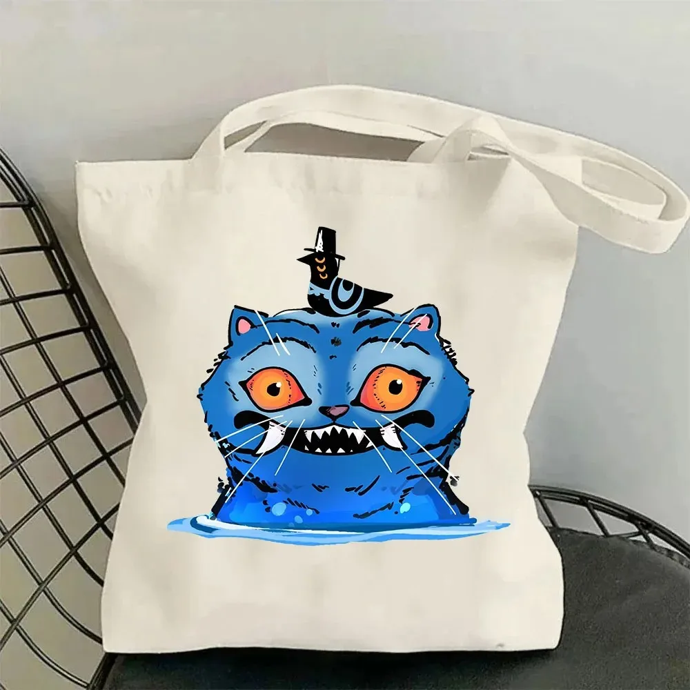 

KPop Demon Hunters Merch Tote New Logo Shoulder Bags Unisex Fashion Casual Canvas Bag
