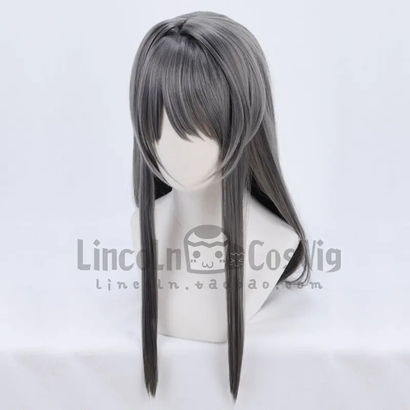 Anime Mai Sakurajima Cosplay Wig Halloween Carnival Party Props Synthetic Hair Heat Resistant Fiber + Wig Cap