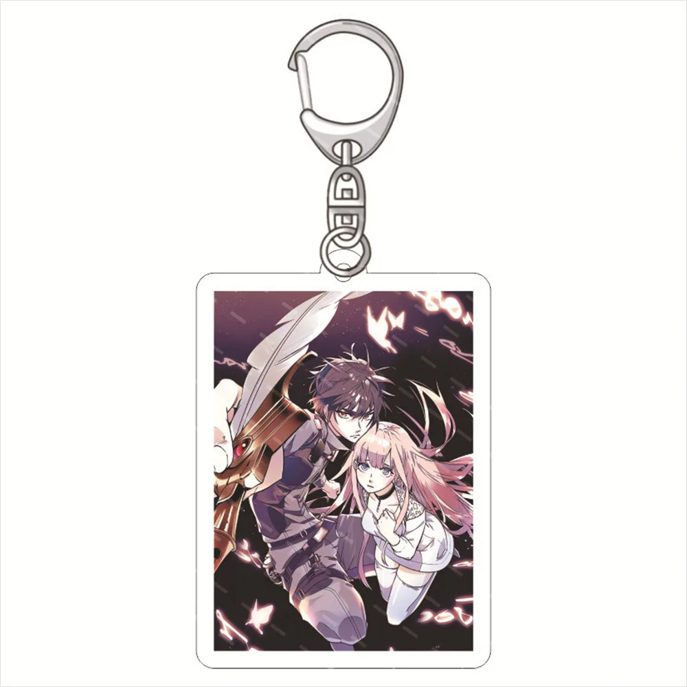 Anime Hametsu No Oukoku Keychain Women Adonisu Doroka Chloe Morgan Acrylic Key Chain Man Cute Key Ring Bag Pendant Friends Gifts