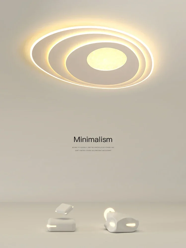 

Modern Ins Bedroom Light 2023 New Simple Master Bedroom Ceiling Lamp Ultra-Thin Art round LED Lamp