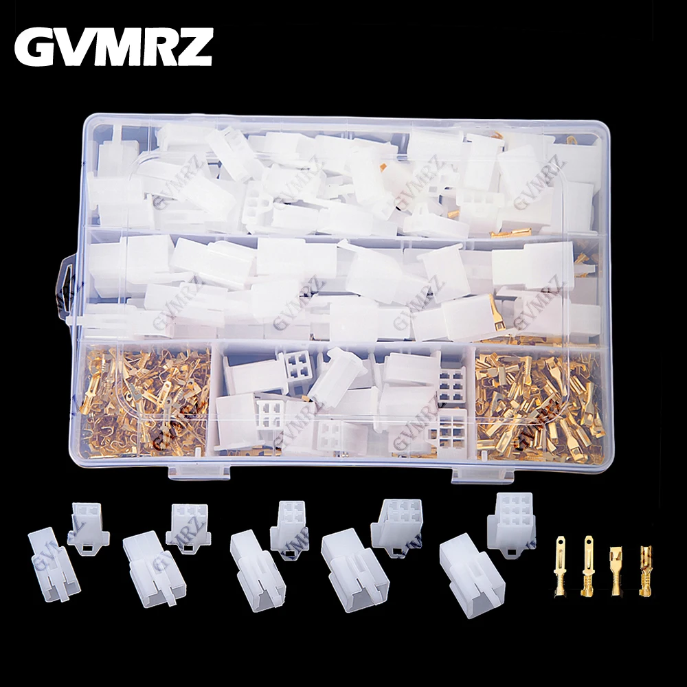 580PCS 2.8mm Motorcycle Electric Vehicle Connector Car Connector Joint kit 2P 3P 4P 6P 9P Male and Female Connector