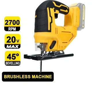 Electric Jig Saw 2700RPM Cordless Jigsaw 3 Orbital Settings Multi-Function Woodworking Tool For Dewalt/Milwaukee 18V 20V Battery
