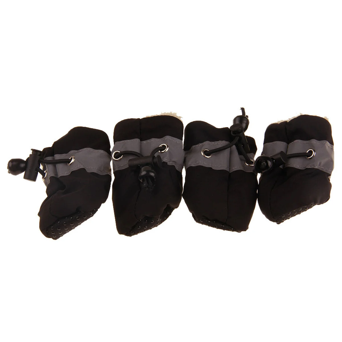 

Warm Pets Dogs Size 2 Black Waterproof Non-Slip Shoes Indoor Elastic Band Protective Dog Winter Boots Warm Pet Shoes