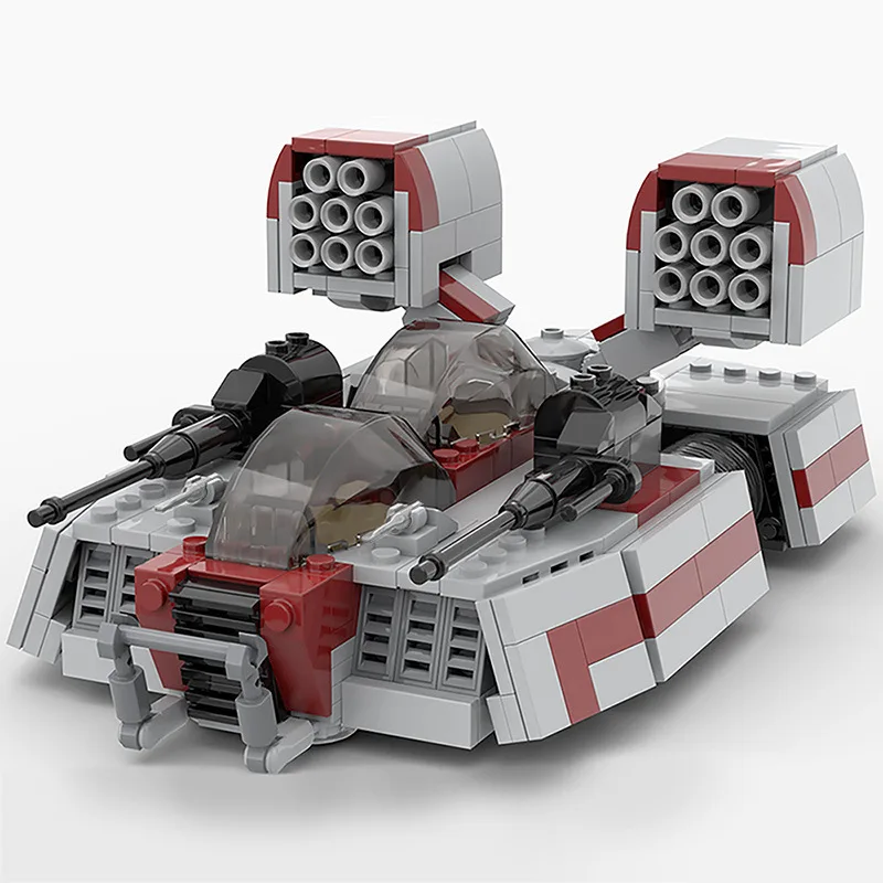 Hot Republic Overspeed Tank Chariot Building Blocks Sets Bricks Assembly Model Toys For Kids Adults Birthday Gifts