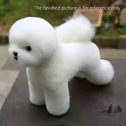 Mr.Jiang Bichon customized design Model Dog Wig used for the practice of grooming skills Bichon Fur In White (NO Mannequin)