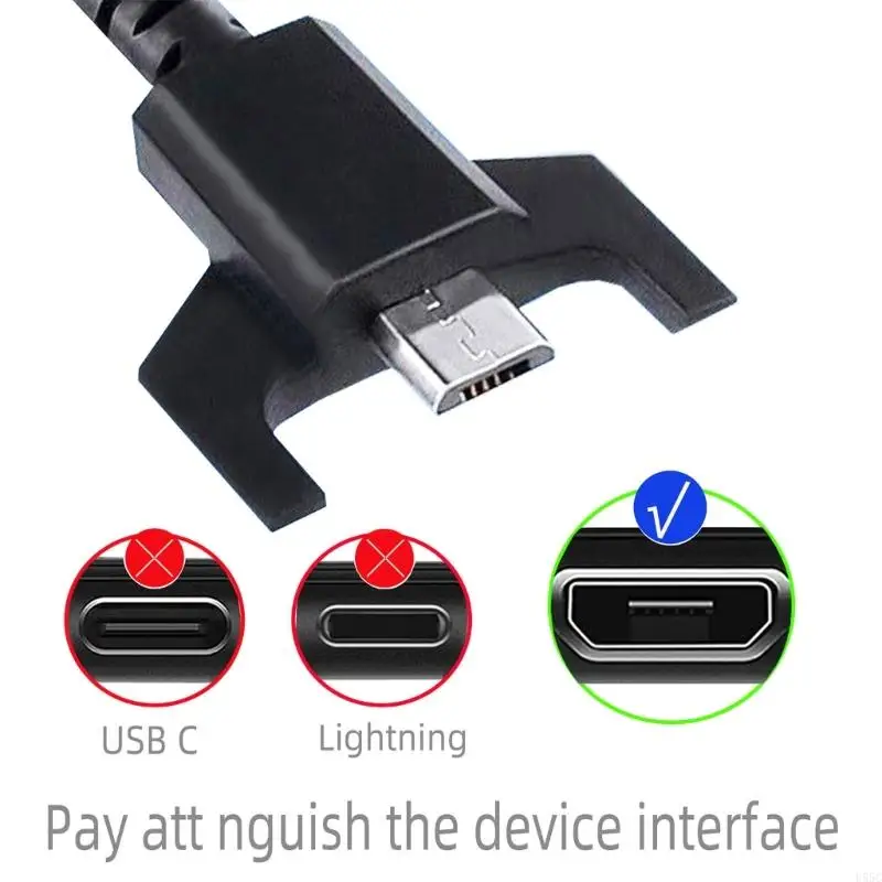 

U55C USB to Type C Mice Line Mouse Charging Cable Wire Replacement Repair Part for GPRO/GPW/G900/GPX/G903/G403/G703 Mouse