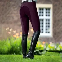 Women Running Pants Girls High-waisted Riding Horse Outdoor Equestrian Waist Elastic Skinny Camping Breeches Rider Trouser