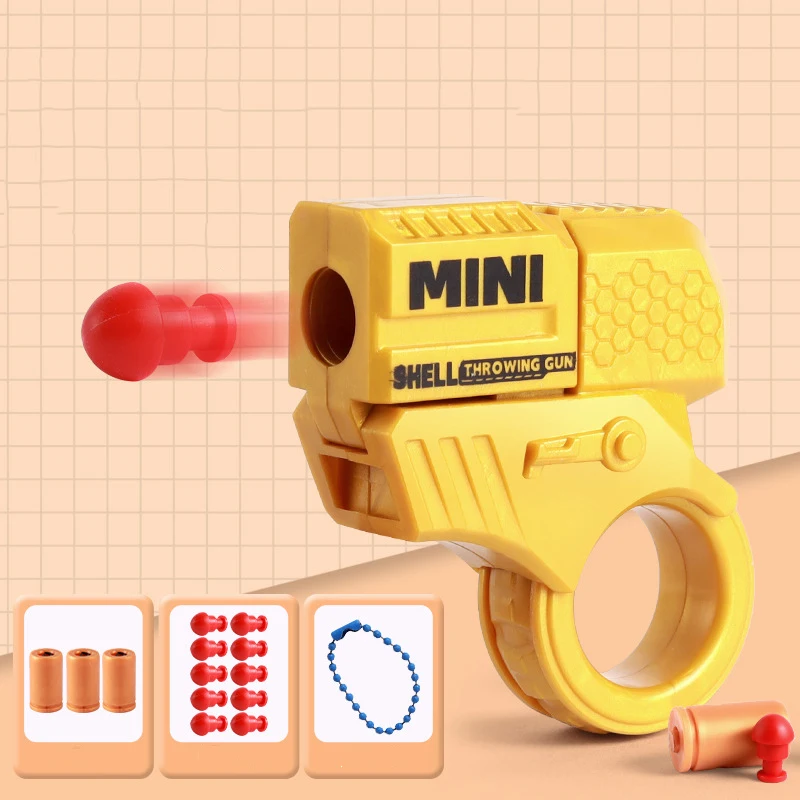 Eject Pistol Guns Fidget Roller Ring Relieve Stress Reducing Toys Antistresse Rotating Stress-Relieving Cool Things For Children