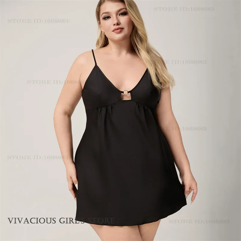 

Сексуальное ночное платье на тонких бретельках, новое летнее нижнее белье, свободная шелковая атласная домашняя одежда, женская ночная рубашка, сорочка, одежда для сна, домашняя одежда