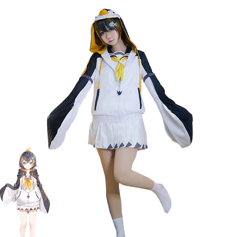 

Yutuber Petra Gurin Cosplay Costume VTuber Cosplay Suit Cute Penguin Dress Halloween Carnival Uniforms Custom Made