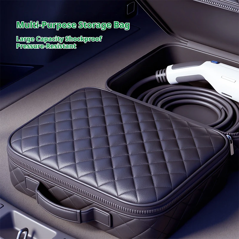 SEAMETAL Electric Vehicle Charging Units Bag Car Storage Bag Organizer Case For Rechargeable Gun Storage Box Accessories