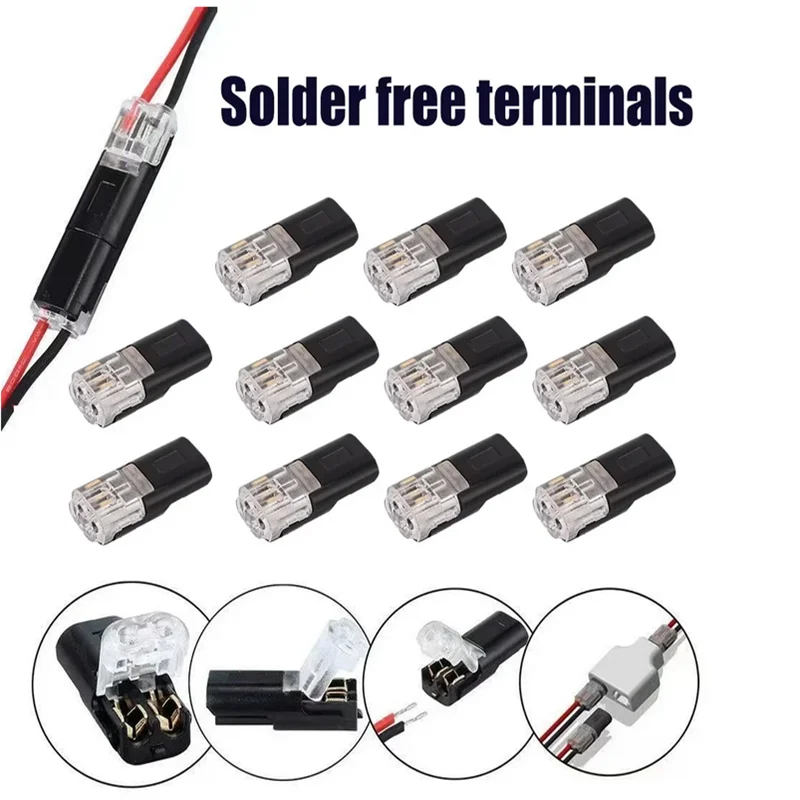 2-poliger Stecker, wasserdichter elektrischer Steckverbinder, Auto-Draht, Kabel, Kfz-elektrischer Steckverbinder, Streifen-Klemmenanschluss