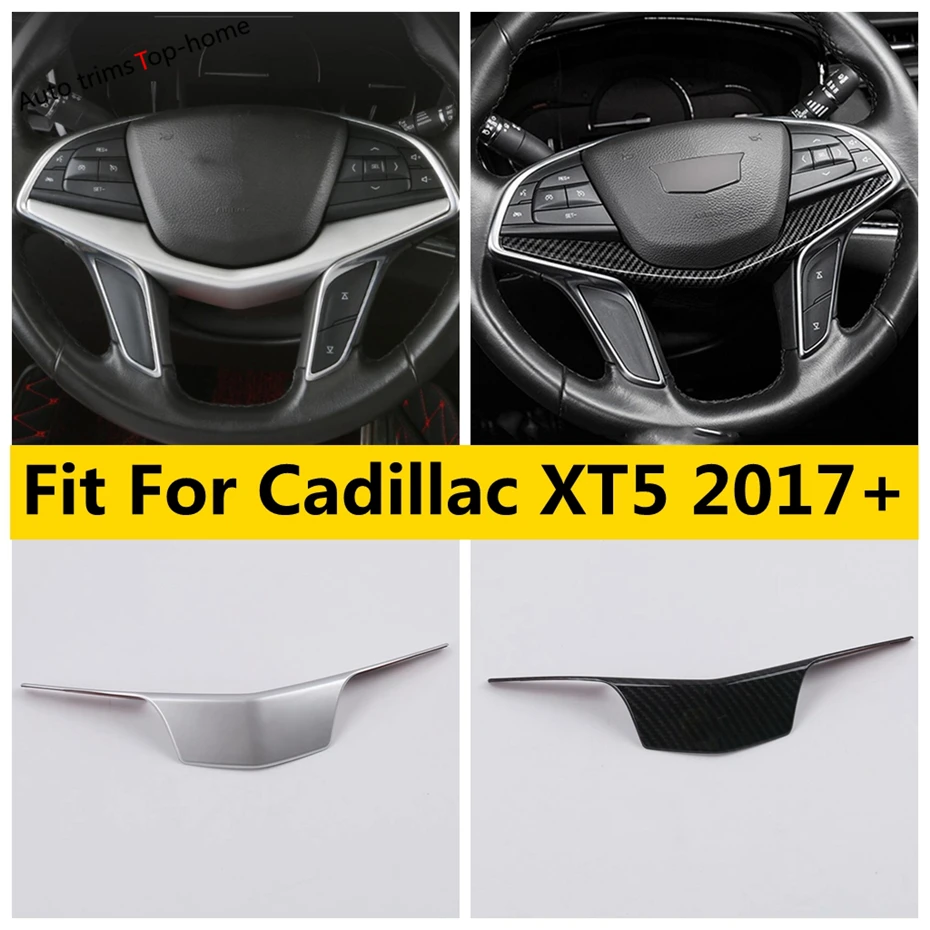 

ABS Steering Wheel Frame Decoration Strips Cover Trim Protector Frame For Cadillac XT5 2017 - 2023 Car Accessories