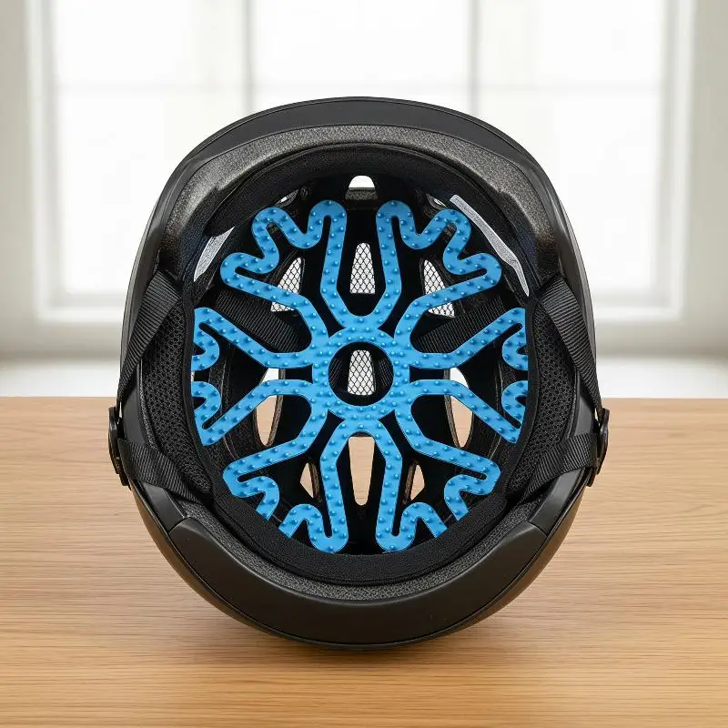

Motorcycle Helmet Interior Cushion Pad Silicone Flexible Breathable Anti-Slip Inner Pad for Summer Outdoor Riding Use