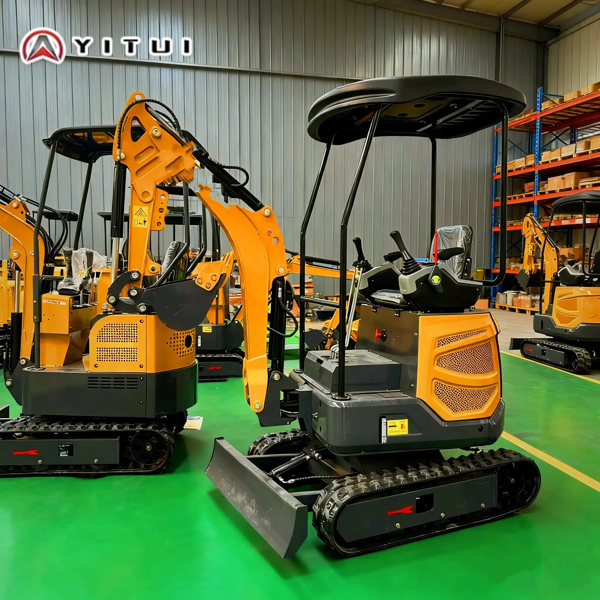 Mini Excavator 2 Ton Diesel Hydraulic Thumb CE EPA For Hydraulic Crawler Small Excavator For Farm Home Use