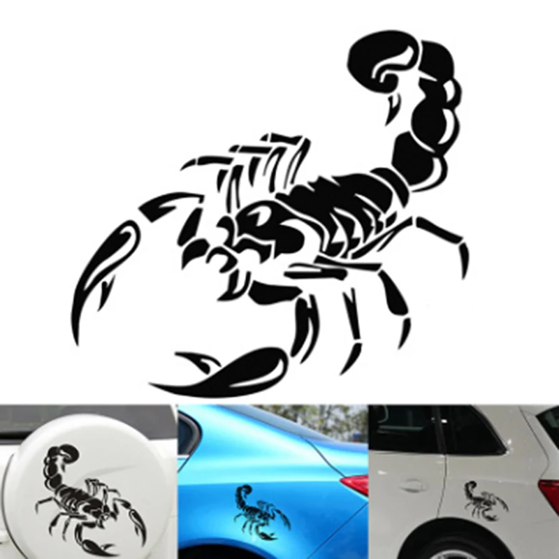 Small Car Reflective Scorpion Sticker Hood Spare Tire Car Sticker