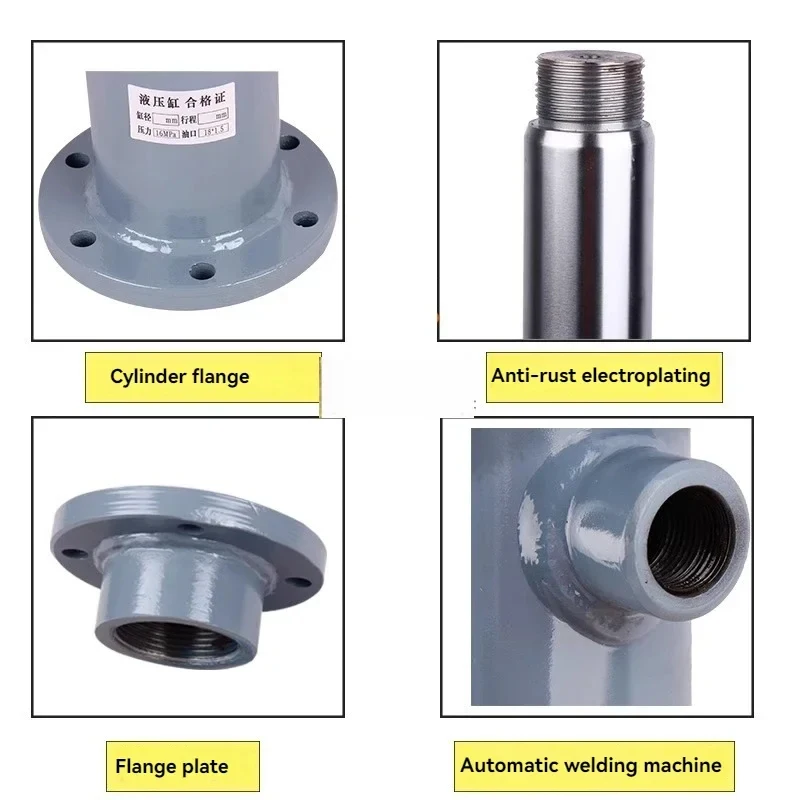 0- Diameter ( Tons) Stroke 0 Flange Heavy Lift Hydraulic Cylinder Bidirectional Small Micro One-way 4