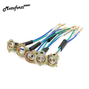 Motoforti -Motorrad -Leuchtturmadapter, 1 Stück, 2 Stücke, 5 Stücke, Metall, 3 Drähte, Lampenhalter, Motorradadapter 8 Hauptverkaufsarmbänder Selenit und Turmalin - №3