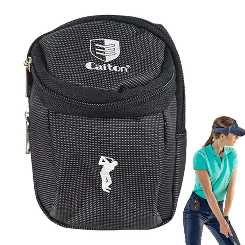 Golf Ball Bag Pouch Motorcycle Golf Waist Bag Golf Ball Storage Bags Mini Pocket Organizer Bag For Men Women Golf Accessories