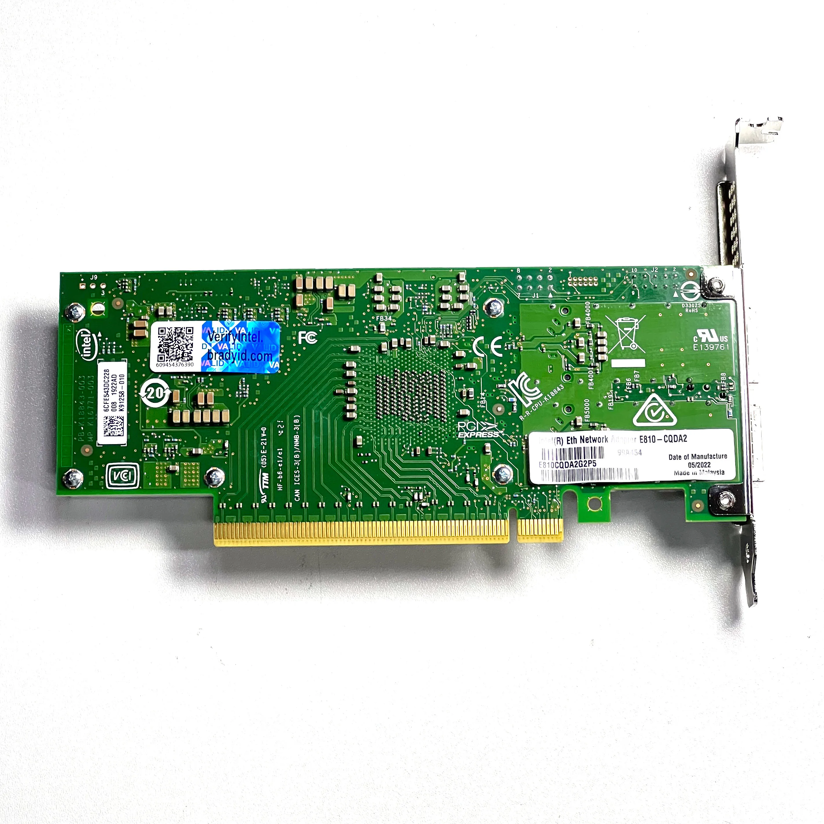 Dual Port E810-CQDA2 PCIe 4.0 100/50/25/10GbE  Ethernet Network Adapter E810