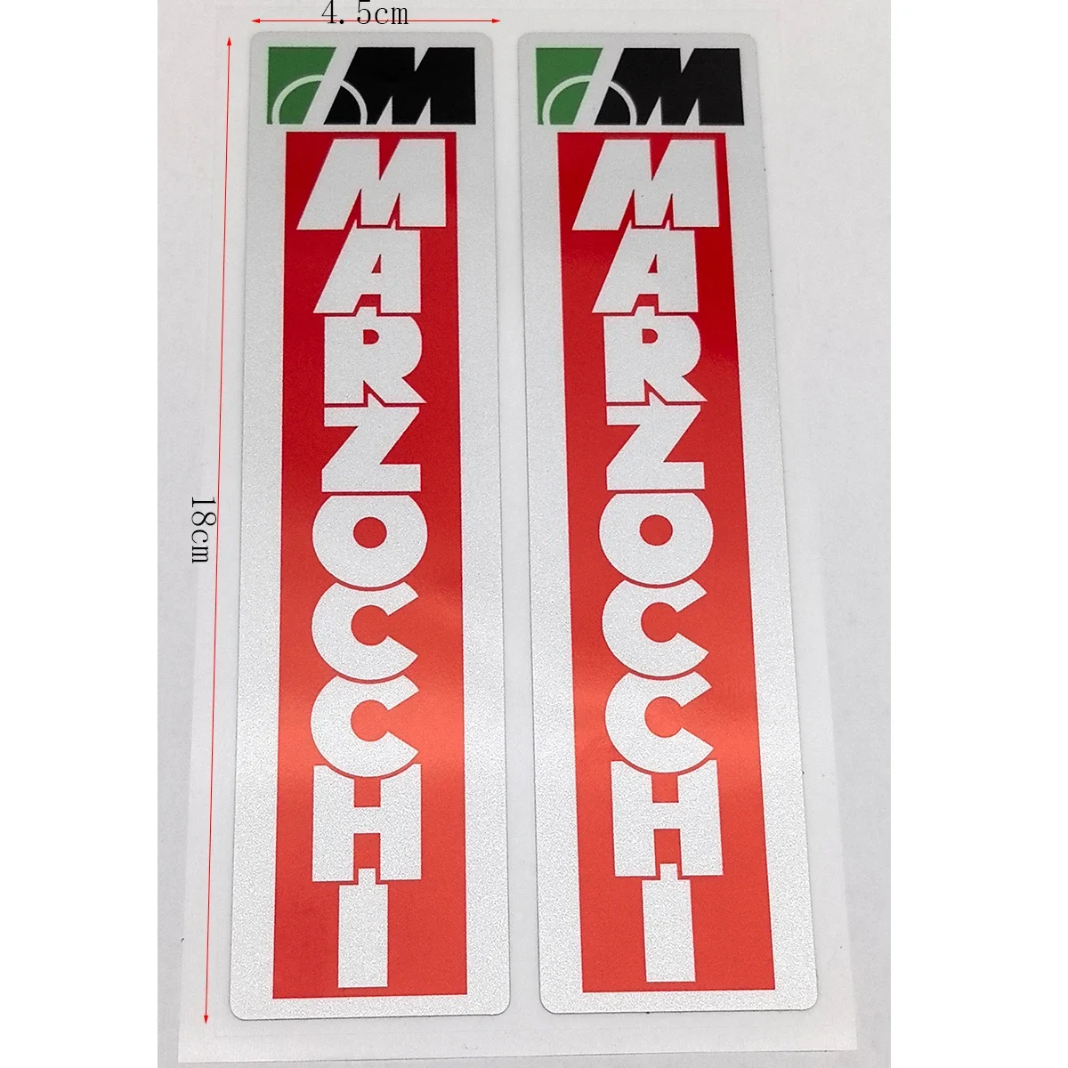 2 Stück MARZOCCHI Racing Motorrad Aufkleber Gabel Slider Rennrad Aufkleber – Detail 6