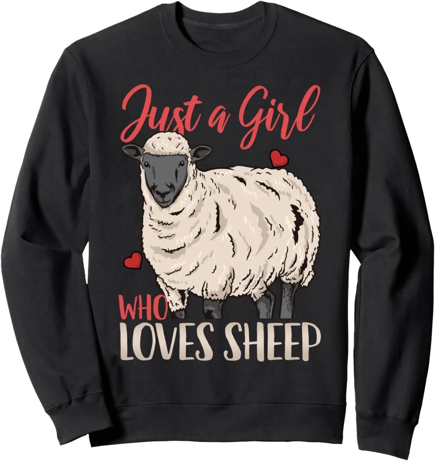 

Забавный подарочный свитшот Sheep Just a Girl Who Loves Sheep