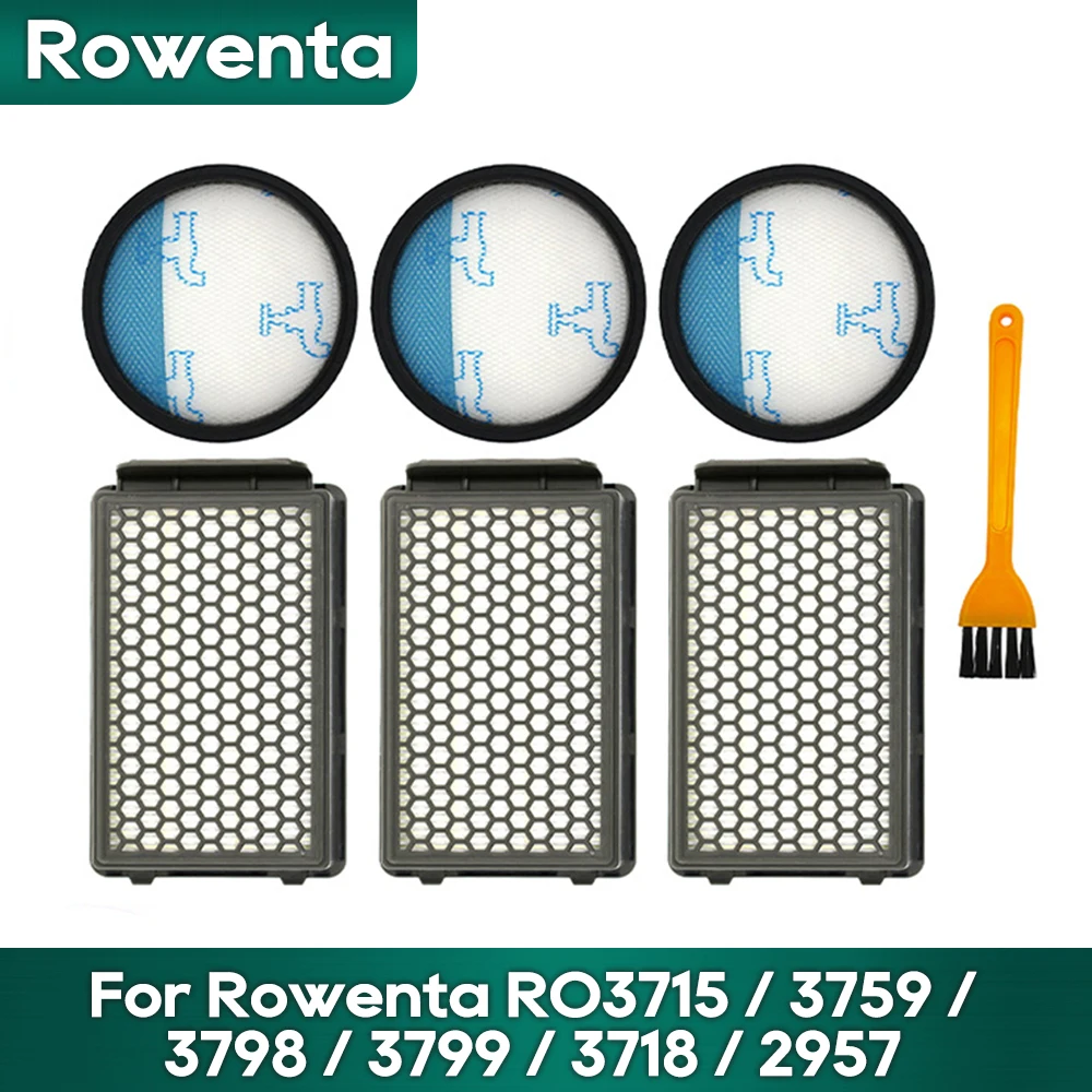 Compatible For Rowenta RO3715 / 3759 / 3798 / 3799 / 3718 / 2957 Samurai SG3751WA Compact Power Vacuums Filter Spare Parts