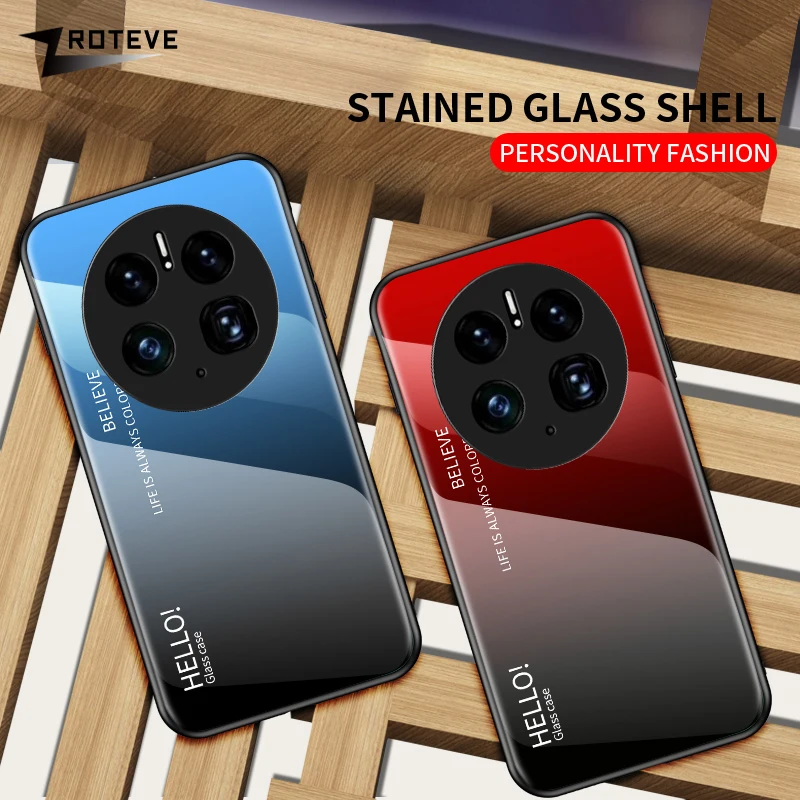 Mate50 Pro Case ZROTEVE Gradient Tempered Glass Cover For Huawei Mate 50 60 Pro 50Pro 60Pro Mate60 Shockproof Phone Cases