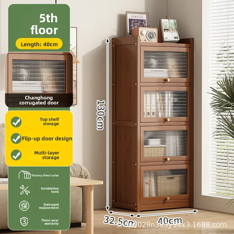 

Прочный книжный шкаф-стеллаж для гостиной, пристенный шкафчик, детский шкаф для хранения, пылезащитный книжный шкаф