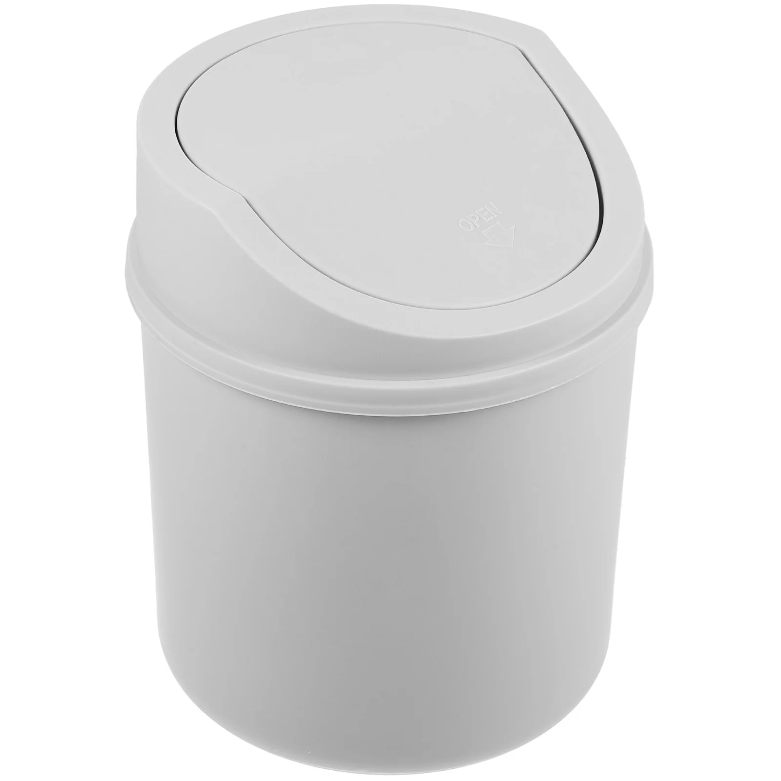 

Mini Table Trash Can Waste Basket for Home Office Desktop Garbage Pail Plastic Bin Container Bathroom Swing