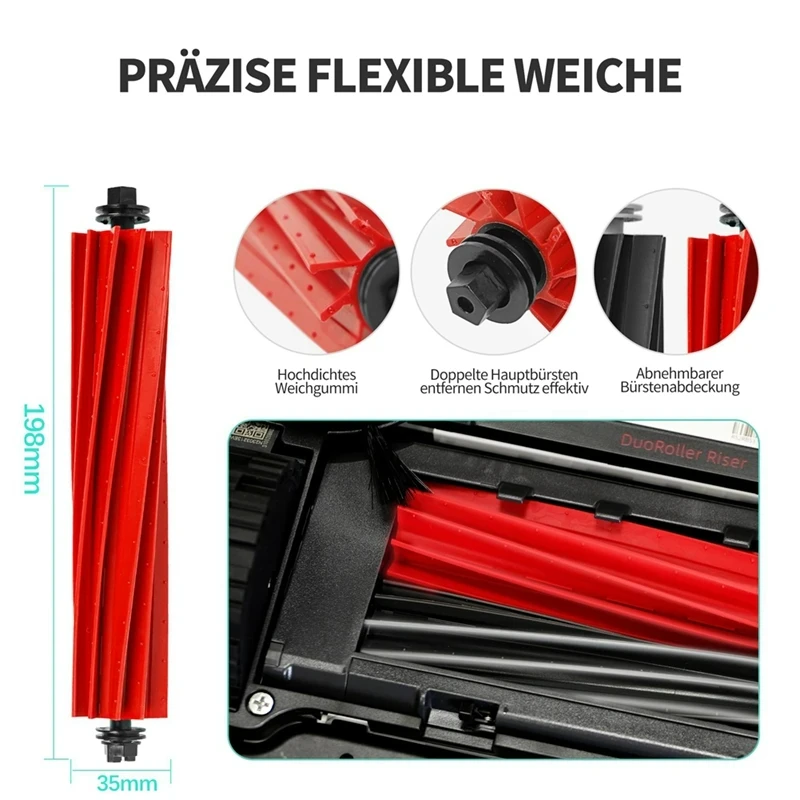 Zgodne z odkurzaczem Roborock S8 Pro Ultra / G20 części zamiennych i akcesoriów, takich jak główna szczotka, szczotka boczna, filtr HEPA, ścierka mopująca i worek na kurz.