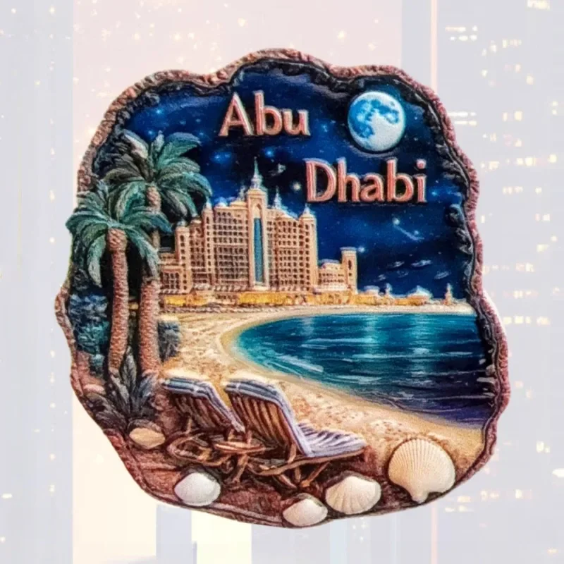 The United Arab Emirates Fridge Stickers the Middle East Travel Souvenirs Abu Dhabi Fridge Magnets Home Decoration Wedding Gifts