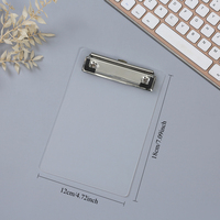 Mini Transparent Clipboard Small File Folder Organizer Writing Pad Paper Holder Clip Board nurse clipboard  paper holder office