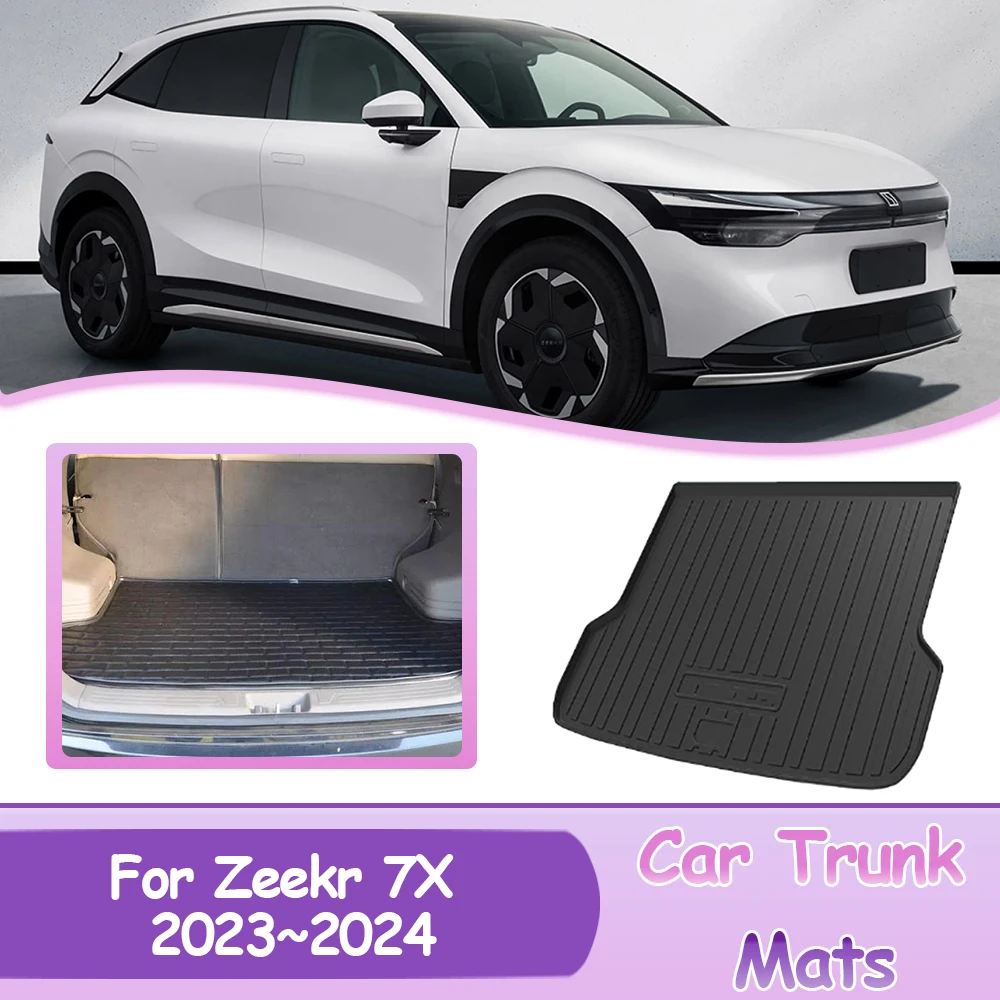 

Full Coverage Car Trunk Mats For Zeekr 7X 2023~2024 2025 Auto Rear Cargo Liner Protector Waterproof EVA MaterialAccessories.