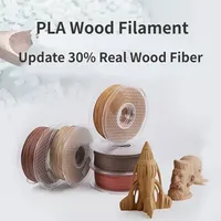 Wood PLA 3D Printer Filament 1.75mm with 30% Real Wood Fiber in Multiple Colors include White Pine/Sandalwood/Ebony/Rosewood