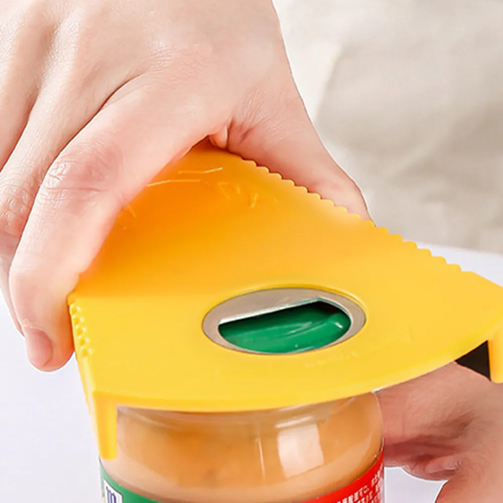 2Pcs Multifunctional Bottle Opener Plastic Manual Can Opener Adjustable Size Non Slip Handle Perfect for Home Restaurant Beer