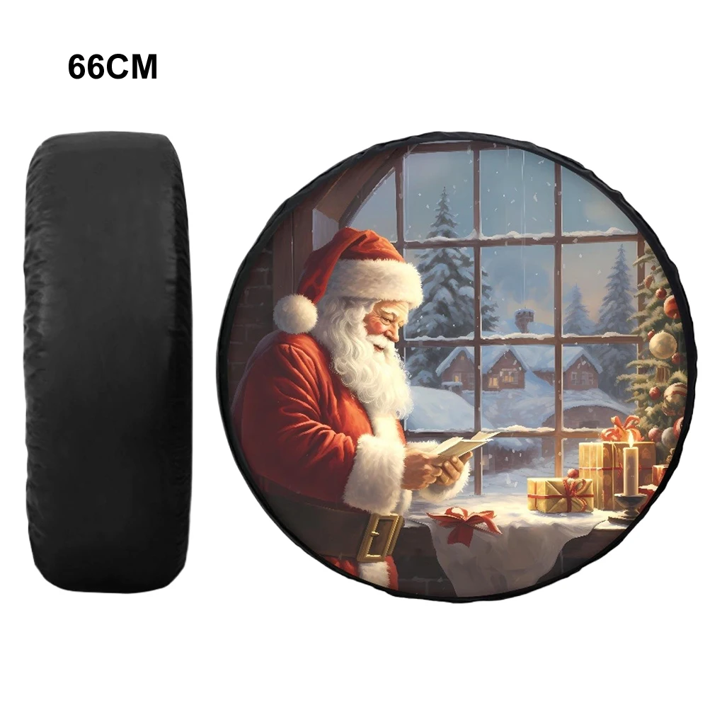 Spare Tire Cover Tire Caps For Tires Dustproof Car Tire Cover Spare Tire Wheel Covers Car Christmas/Halloween/Thanksgiving