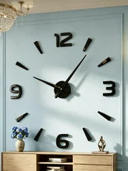 3D Wall Clock Luminous Frameless Wall Clocks Wall Stickers Silent Clock for Home Living Room Office Wall Decor Bedroom Decor