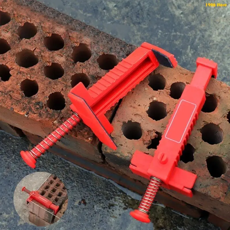 u1jb 2pcs مقاطع خطاف الطوب مقاطع جدار من الطوب للتعليق على التسوية لبنة أداة