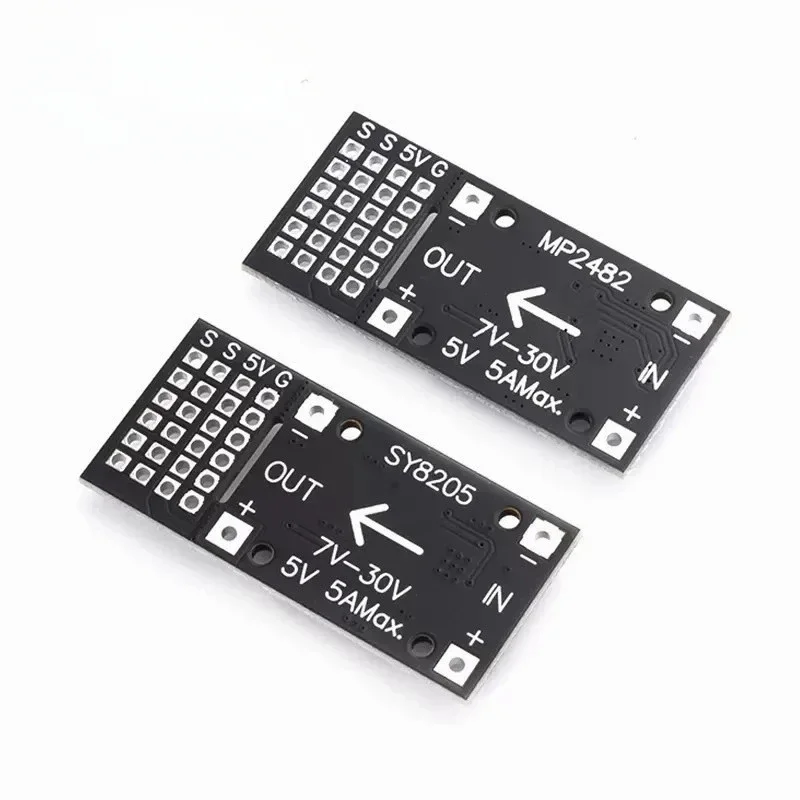 10PCS DC-DC MP2482 SY8205 5A DC Step-Down Module 7V-24V to 5V Steering Gear Drive Power Panel For arduino Raspberry Pi