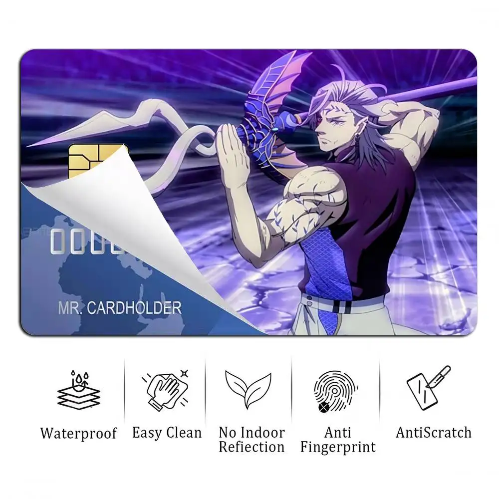 Qin RoR Anime R-Record of Ragnarok Card Stickers for Bank Access Protective Waterproof Film Cover Sticker Gift